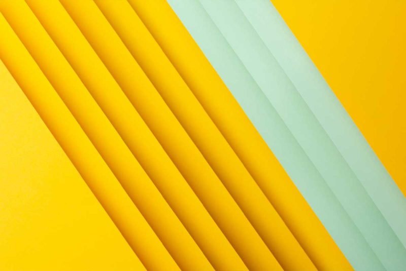 Yellow and mint lines