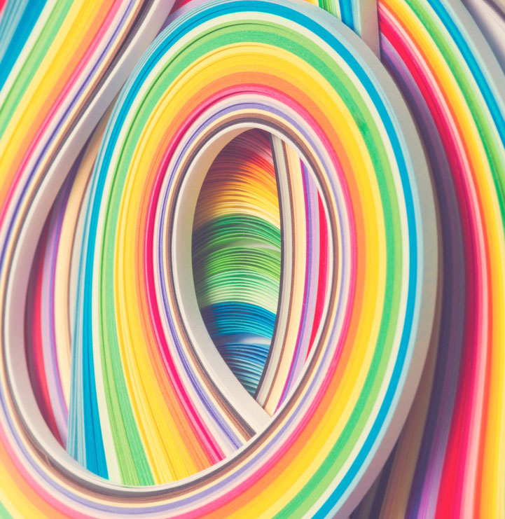 Rainbow swirl background