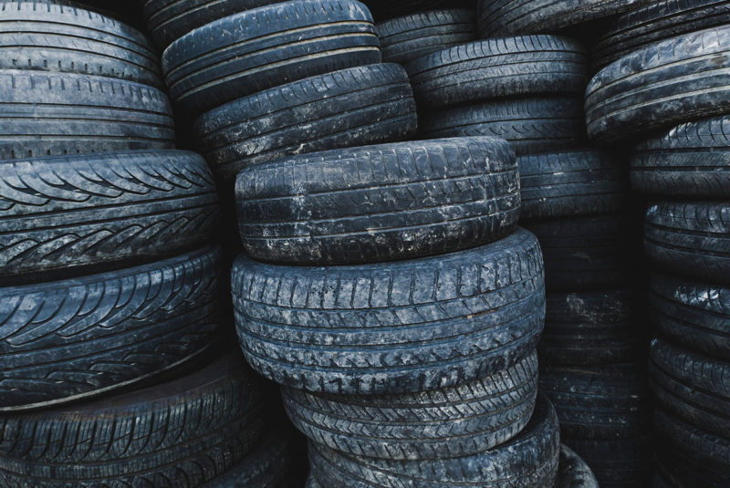 Stacks of tires