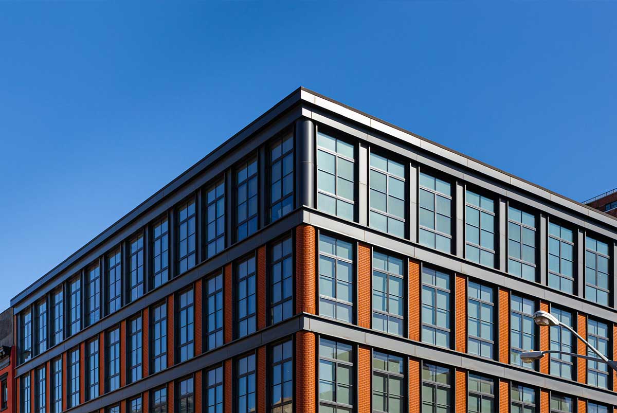 Office building and sky