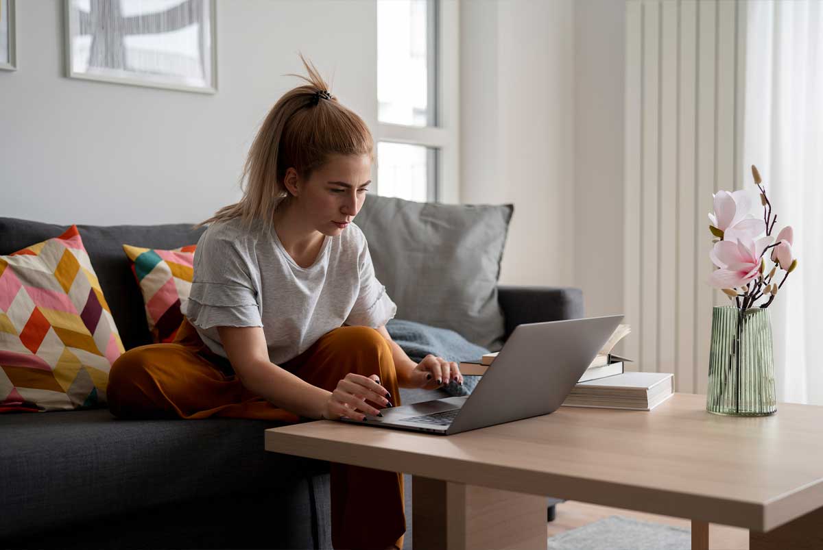 Girl on laptop