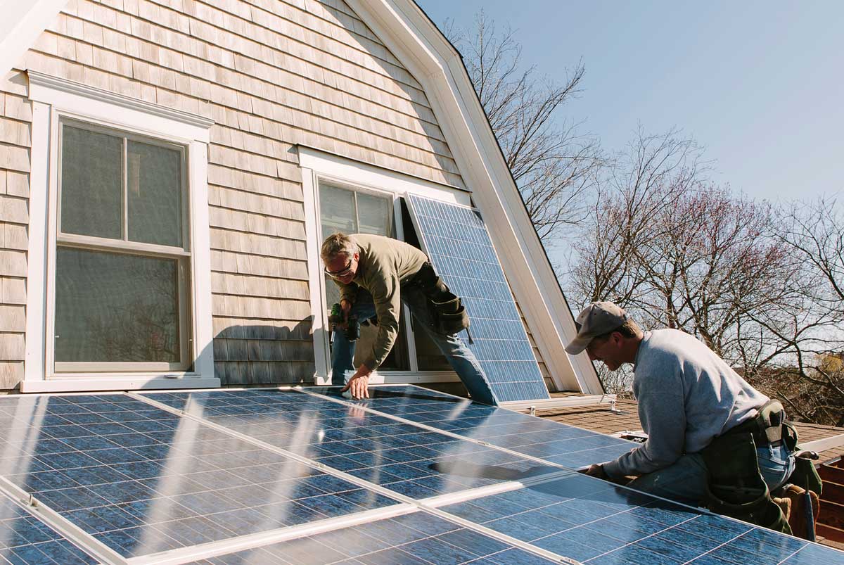 solar panel installation