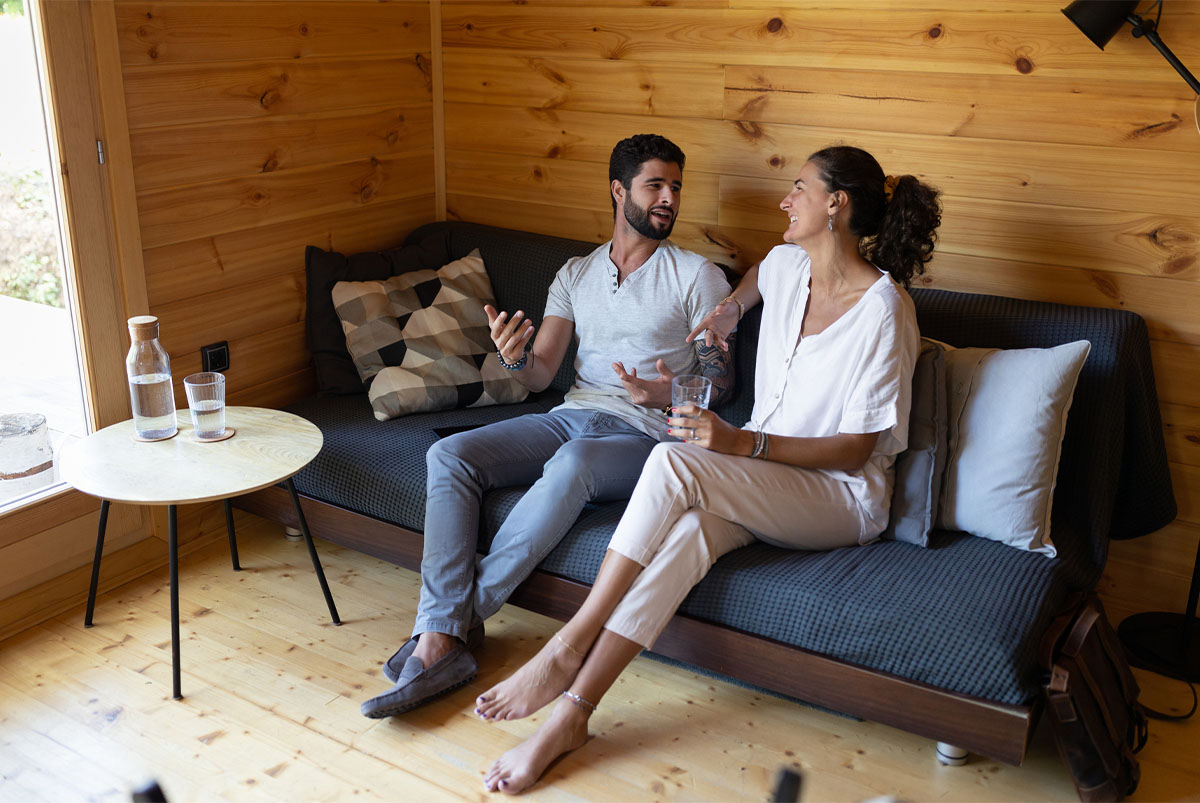 Couple In Conversation