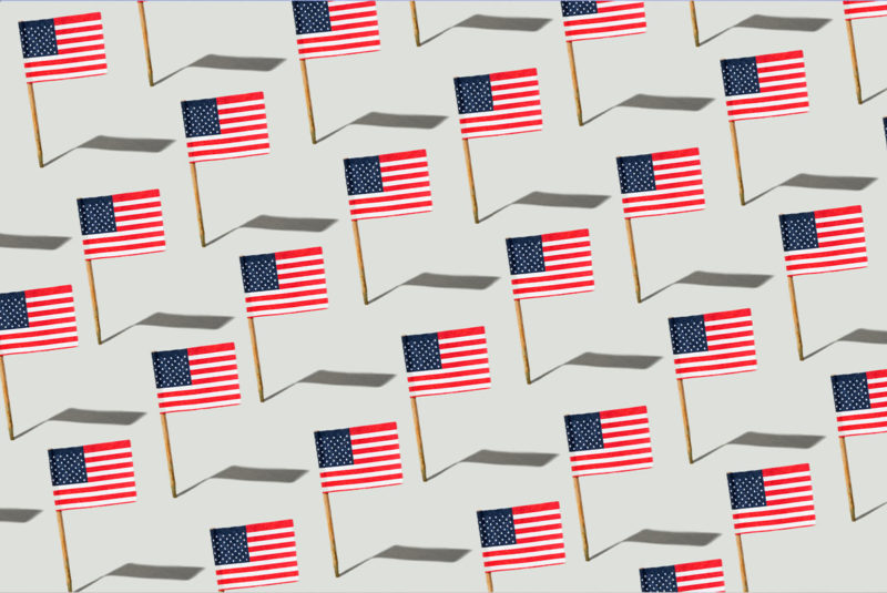 american flags