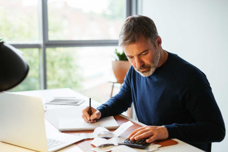 Man at computer